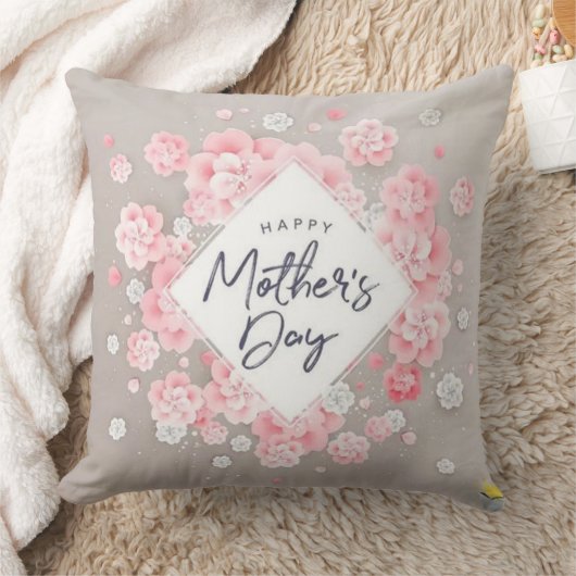 母の居心地の良いコーナー:フローラハッピー母の日ピロ クッション (ブランケット)