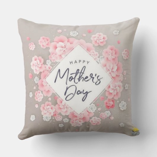 母の居心地の良いコーナー：フローラハッピー母の日ピロ クッション (裏面)