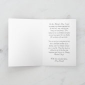 母の幸せな日から娘へグレー カード (内部)