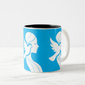 母の幸せな日への心温まる献上品 ツートーンマグカップ (正面右)