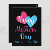 母の幸せな日最高のは永遠 ポストカード (正面/裏面)