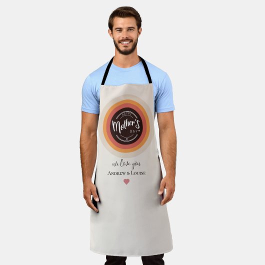 母の幸せな日 エプロン (着用した状態)