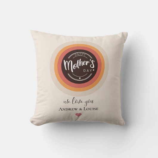 母の幸せな日 クッション (正面)