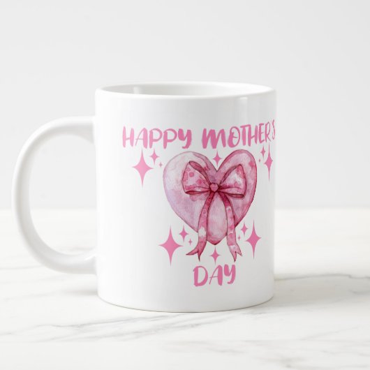 母の幸せな日 ジャンボコーヒーマグカップ (左)