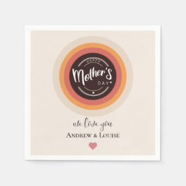 母の幸せな日 スタンダードカクテルナプキン