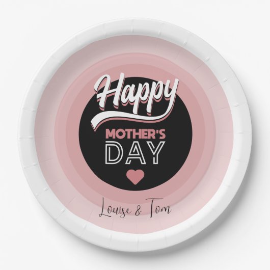 母の幸せな日 ペーパープレート (正面)