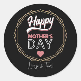 母の幸せな日 ラウンドシール