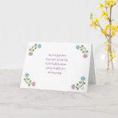 母の幸せな日❤️私の親愛甘い母 カード (黄色い花)