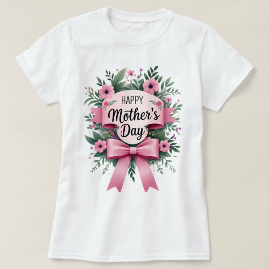 母の幸せな日 Tシャツ (デザイン正面)