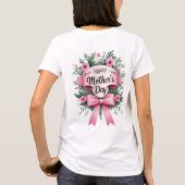 母の幸せな日 Tシャツ (裏面)