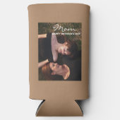 母の幸せな母の日最高の友人写真 スリム缶クーラー (正面)