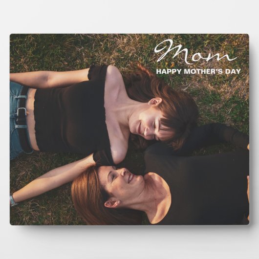 母の幸せな母の日最高の友人写真 フォトプラーク (正面)