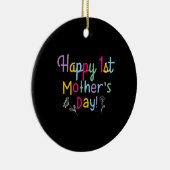 母の幸せな母の日 セラミックオーナメント (右)