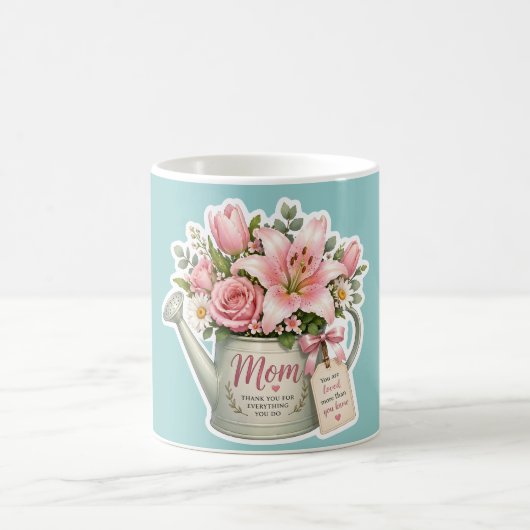 母の庭の花 コーヒーマグカップ (中央)