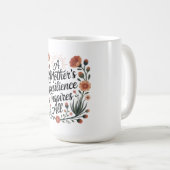 母の強い精神に感動する コーヒーマグカップ (正面右)