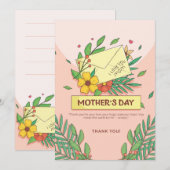 母の心に - 美しい母の日を シーズンカード (正面/裏面)