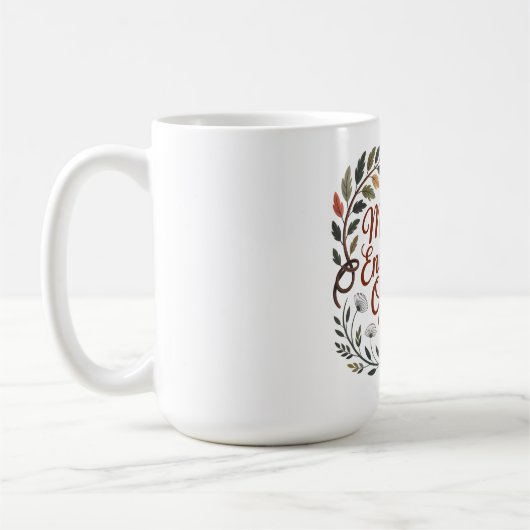 母の忍耐は時を超える コーヒーマグカップ (左)
