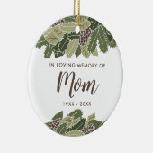 母の思い出を愛パーソナライズされたして セラミックオーナメント (右)