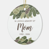 母の思い出を愛パーソナライズされたして セラミックオーナメント (左)