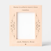 母の愛が住む家 レーザー彫刻フレーム (正面)