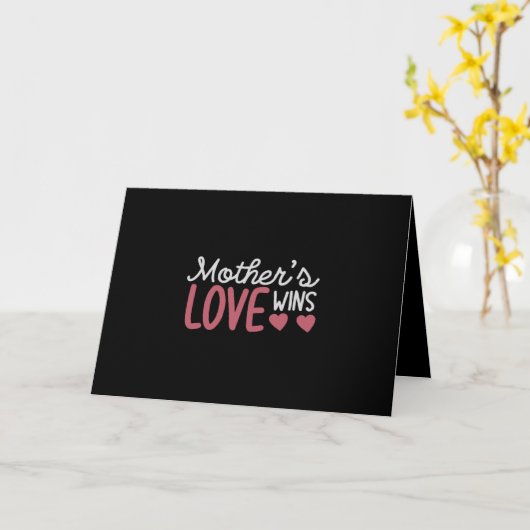 母の愛が勝つ カード (黄色い花)