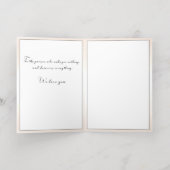 母の愛のスケッチと子 – 母の日用カード 箔グリーティングカード (内側レイダウン)