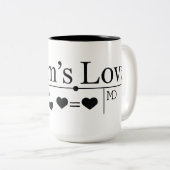 母の愛の公式02 ツートーンマグカップ (正面右)