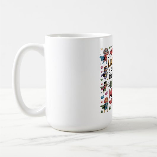 母の愛の力と美しさ コーヒーマグカップ (左)