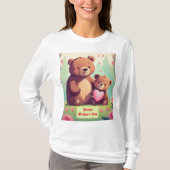 母の愛の開花:母の日のTシャツ Tシャツ (正面)