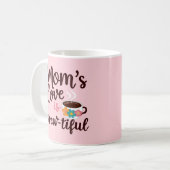 母の愛はビールの美しさ – 甘いコーヒーをテーマにした コーヒーマグカップ (正面左)