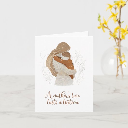 母の愛は一代続く カード (黄色い花)