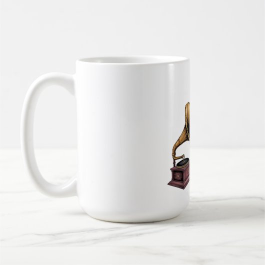 母の愛は大きい(静寂の中で) コーヒーマグカップ (左)