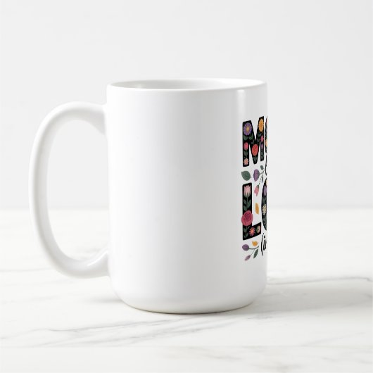 母の愛は大きい(静寂の中で) コーヒーマグカップ (左)