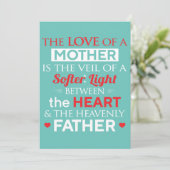 母の愛は柔らかい命のベール 案内状 (スタンド正面)