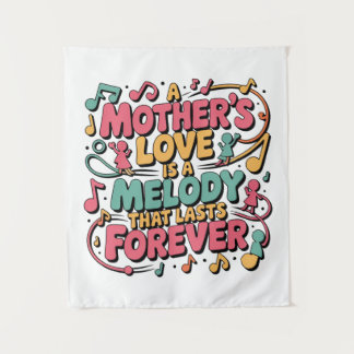 母の愛は永遠に続くメロディ タペストリー