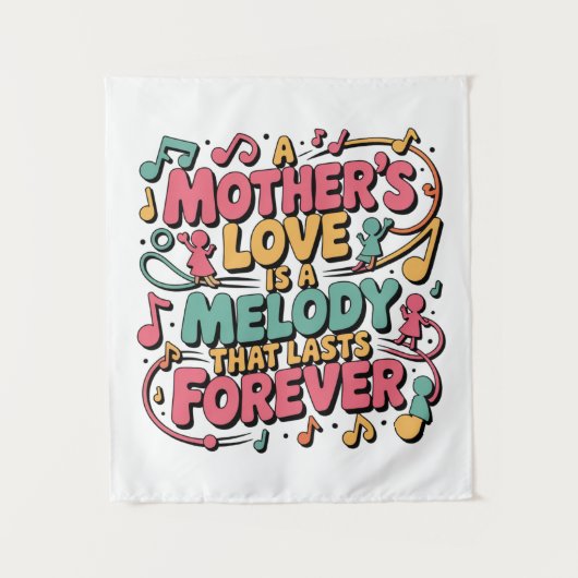 母の愛は永遠に続くメロディ タペストリー (正面)