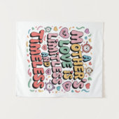 母の愛は無限大で時間を超える タペストリー (正面(横))