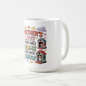 母の愛は私たちが最初に知る家 コーヒーマグカップ (正面右)