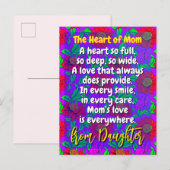 母の愛らしい詩 | カスタムフローラ ポストカード (正面/裏面)