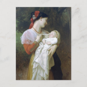 『母の愛』(かあのあい、英語: Maternal Admiration)- ウィリアム・アドルフ・ブ ポストカード