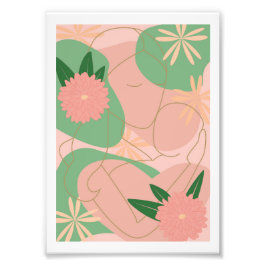 母の愛_ピンク フォトプリント           