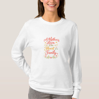母の愛 ファミリー ロングスリーブTシャツ ギフト Tシャツ
