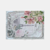 母の愛 フリースブランケット (正面(横))