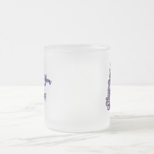 母の愛 フロストグラスマグカップ (中央)