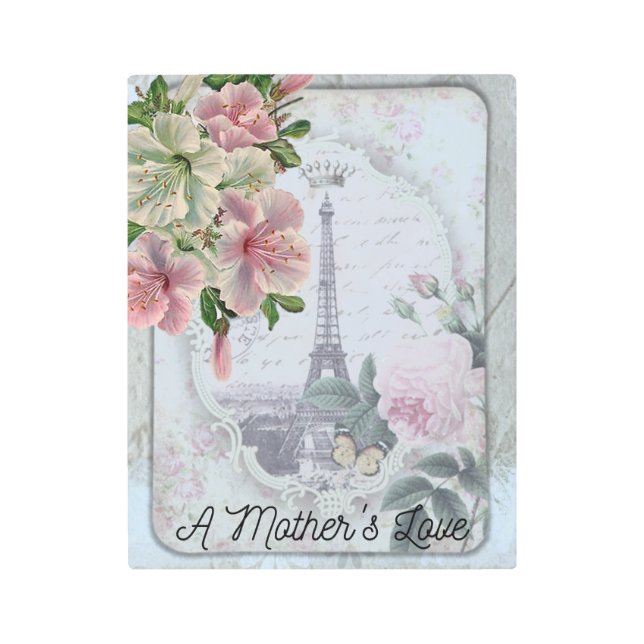 母の愛 メタルプリント (正面)