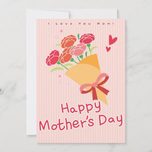 母の愛 - 上品な母の日カード シーズンカード (正面)