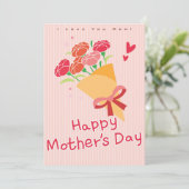 母の愛 - 上品な母の日カード シーズンカード (スタンド正面)