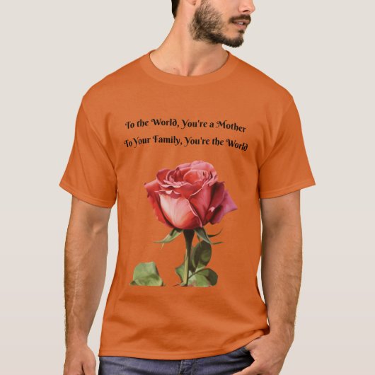 母の愛 世界の温かさコレクション Tシャツ (正面)