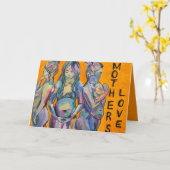 母の愛 誕生母の日カード カード (黄色い花)