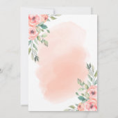 母の感傷的な言葉、母の幸せな日 招待状 (裏面)